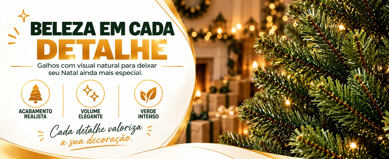 Beleza em cada detalhe: acabamento realista, volume elegante, verde intenso